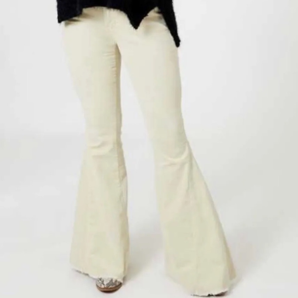 Altar’d State NWT Cream/Beige Corduroy Flare Pants